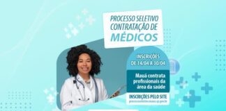 Mauá abre processo seletivo para contratar médicos de diversas especialidades